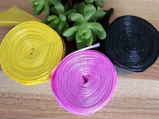 Plastic garbage bag