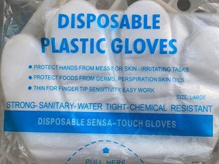Plastic gloves
