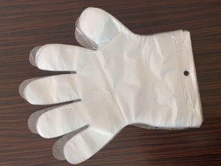 Plastic gloves